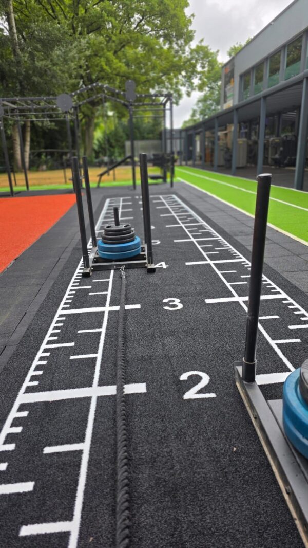 SPRINTTRACK NUMBERS PRO 12x2m - Black/White - Afbeelding 4