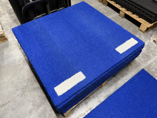 Sportgras 13m STREEPSET BLAUW/WIT pakket DEMO - Afbeelding 3