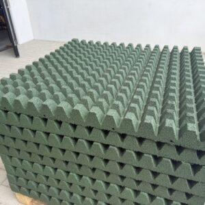 Alternative view of DEMO T/PG 100x100x7,5 – GROEN (pen & gat) ZONDER SCHIJNVOEG