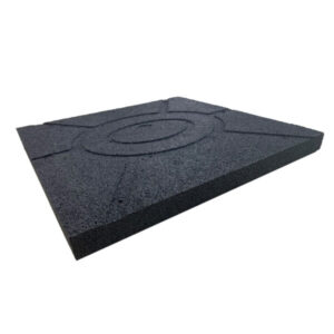BE PLATFORM | RUBBER TEGEL 50-40 | ZWART - Afbeelding 3