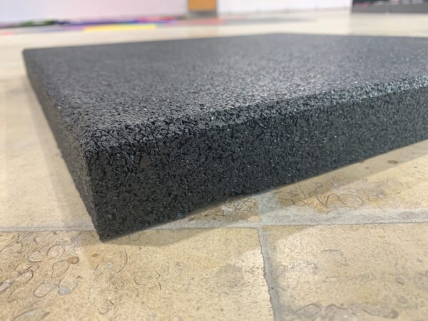 BE PLATFORM | RUBBER TEGEL 50-40 | ZWART - Afbeelding 2